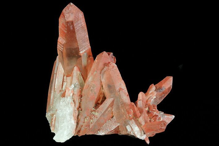 Natural Red Quartz Crystals - Morocco #70754